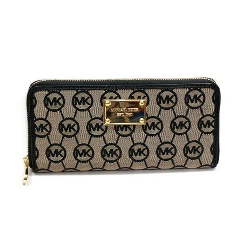 michael kors jet set continental wallet monogram